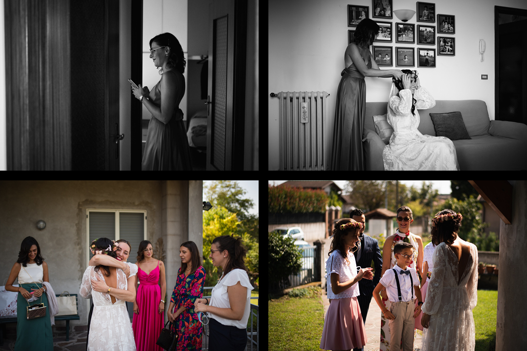 Fotografo matrimonio Brescia Federico Rongaroli wedding reportage Lucia e Roberto abito da sposa fiori matrimonio5